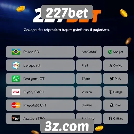 Métodos de pagamento aceitos no 227bet